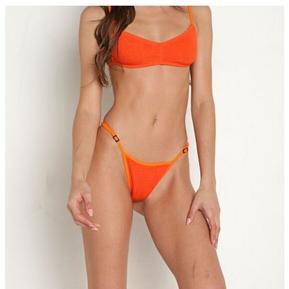 Bond-Eye Swim Womens Larisa Brief Bikini Bottom Vermillion $90 - Picture 5 of 9